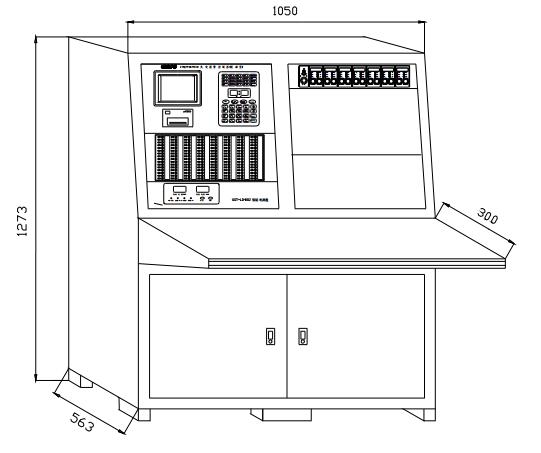 海灣JB-QT-GST5000火災(zāi)報(bào)警控制器尺寸大小