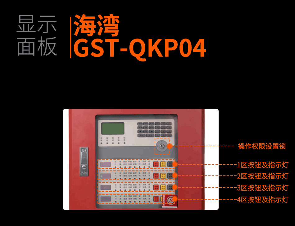 GST-QKP04氣體滅火控制器顯示面板