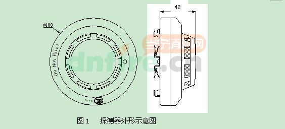 JTY-GF-GST104（船用）探測器外形示意圖