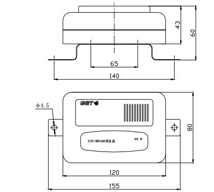 GST-DH9600總線隔離器結構與安裝